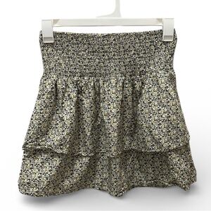 Vero Moda Multicolor Floral 2 Layer Tiered Smocked skirt Medium